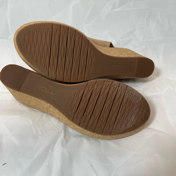 Clarks Giselle Beach Wedge Sandal in Tan Women's Size 6.5 - Picture 3 of 5